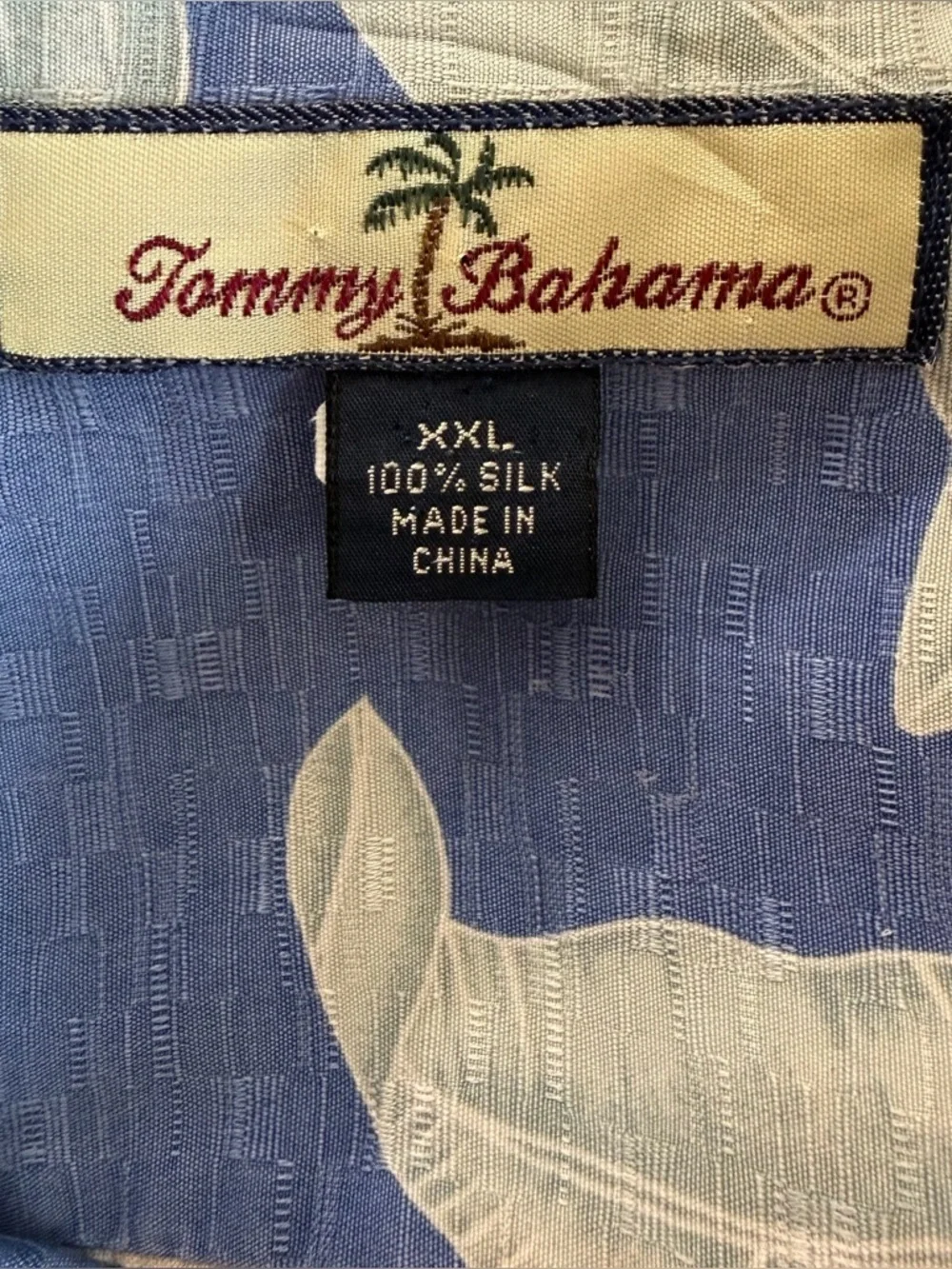 Tommy Bahama 100% Silk Floral Button-Down Hawaiian Shirt